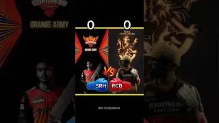 #shorts | RCB vs SRH | Both Team Comparison | #rcb #vs #srh | @BrainXMania