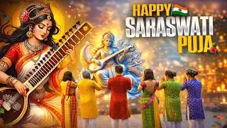 Happy Saraswati Puja❤️ -  3d video edited