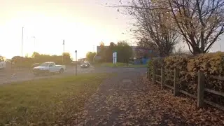 4K 7AM BIRMINGHAM,UK AUTUMN WALK -November 2021 | DJI pocket 2 creator combo breaks caught on camera