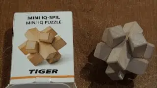 Mini IQ PUZZLE TIGER **the solution**wooden puzzles
