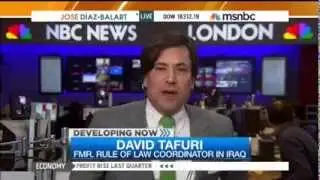 David Tafuri on MSNBC in London