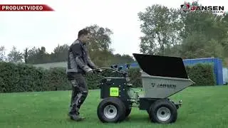 Jansen MSK-800X Electric Motorised Wheel Barrow 4x4 (Subtitled in English)