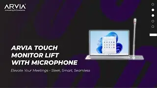 Arvia Touch Monitor Lift with Mic &ndash; Smart Motorized Display for Conference Rooms