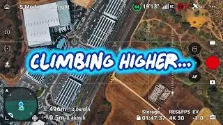 Extreme 500m Height! Drone POV at Maximum Legal Altitude #dron #extreme 