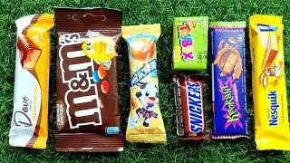 ASMR Most Popular Candys / some lots of colorful rainbow lollipop candy / unpacking chocolate eat