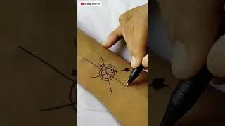 Tattoo design by pen || temporary tattoo || swarup tattoo art || temporary tattoo at home with pen
