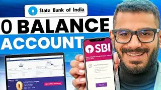 SBI Account Opening Online | SBI Zero Balance Account Opening Online