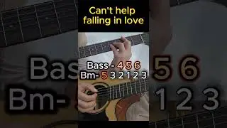 Can't help falling in love l Elvis Presley l슬로우락 분산화음의 베이스 근음 Slow rock broken chord chord base root