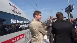 Premierenfahrt mit 300 km/h auf der VDE8.1