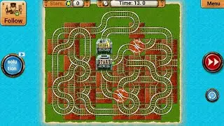 Train Track Maze 2 Long Train | Train Game | Android Gameplay #0003075