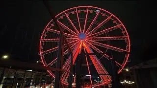 Peaceful Night View of the KC Wheel with Soothing Music