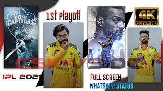 #shorts Csk Vs Dc First Playoff Whatsapp Status Full Screen 4k #csk #dc #iplplayoff #cricket #status