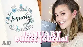 BULLET JOURNAL WINTER LAYOUT - JANUARY 2019 SET UP AND LAYOUT | LUCY WOOD