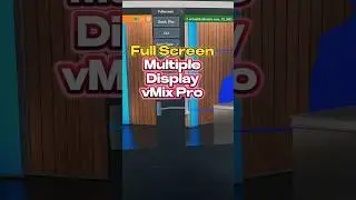 Full Screen Multiple Monitor vMix #vmix #vmixtutorial #vineetpandeyvmix #treanding #youtubeshorts