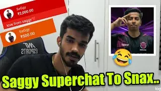 Saggy Superchat To Snax😂 | Snax Funny Comments On Saggy Hacking😂