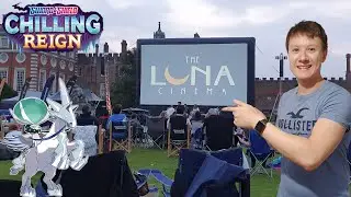 *I Opened Pokemon Cards At An OUTDOOR CINEMA* Booster Pack Opening - Pokemon TCG: Chilling Reign