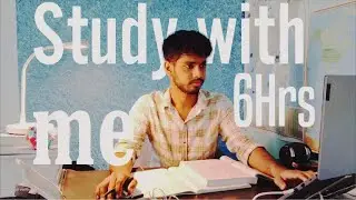 LIVE | 6 HOURS study with me rain sound pomodoro 60/10