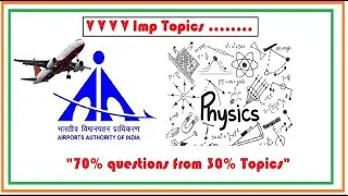 Most Important  topics  of Physics  for AAI Exam | ATC AO | Strategy for Physics | Dr Vijayender