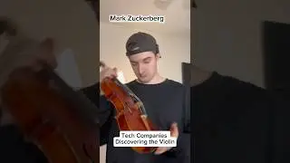 When Mark Zuckerberg Discovers the Violin 🎶 #funny #violin
