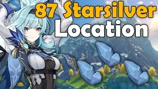 87 Starsilver Genshin Impact Farming Route Location - Semua Lokasi Starsilver Dragonspine