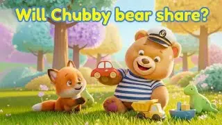Sharing is caring | Learn sharing with Chubby Bear | Bedtime moral story for kids | Chubby's crew