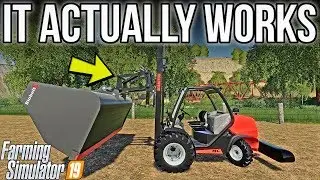 HOW TO GET A BUCKET ON THE NEW MANITOU FORKLIFT! (HACK!) | Farming Simulator 19