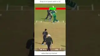 M Rizwan catch Drop || Real Cricket 22#rc22 #youtubeshorts #shorts