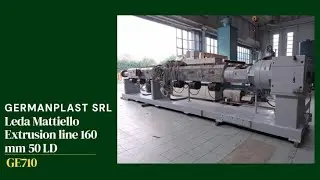 Leda Mattiello Extrusion line 160 mm 50 LD 2 degassing pumps
