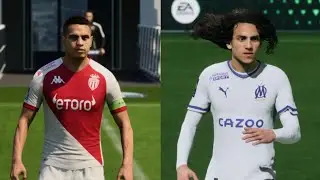 EA SPORTS FC 24 - Olympique de Marseille , AS Monaco and Olympique Lyonnais Players Real Faces