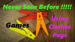Fun Indoor Games Never Seen Before | Games using Clothes Pegs | Unique Games for Kids