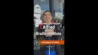 Easterseals Participant Alfred Attends Braille Institute #AudioDescribed #Shorts