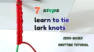 How to tie a lark knot | Easy tutorial | Rainbow weaves