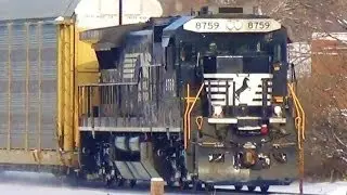 Solo Engine Pulling NS 287 Train
