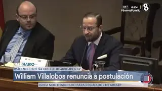 William Villalobos renuncia a postulaci&oacute;n