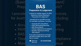 Whether monthly, quarterly, or yearly&mdash;I ensure smooth, accurate, and compliant BAS submissions.