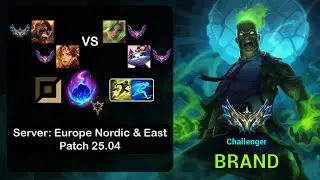 Brand APC + Leona vs Zeri + Yuumi - EUNE Challenger - Patch 25.04