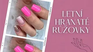 Nov&yacute; UNIQUE KERA FIBER od Aglia: doplněn&iacute; hranat&yacute;ch nehtů s jemn&yacute;m letn&iacute;m zdoben&iacute;m 💅🏻 | Kate nehty