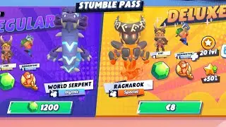 NEW JANUARY MONTH STUMBLE PASS | WELCOME TO VALHALLA 😍🔥 #stumbleguys #stumblepass 