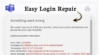 How to fix Microsoft Teams error CAA20002 (Check Problem)