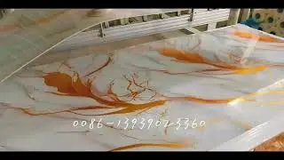 1220mm PVC marble sheet line with UV machine 