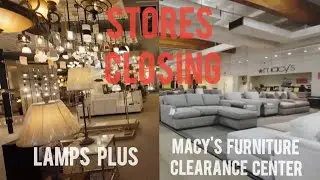 [4k] Lamps Plus & Macy's Furniture Clearance Center - Walking inside the Stores closing in Tukwila!