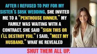 After I Said No to Funding My Sister’s $85k Wedding, She Invited Me to a Trap...