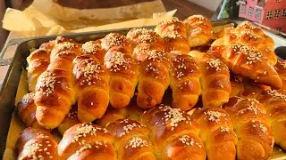 Mini croissants Wow 🤩 Simple dough! The most famous bar croissants in Italy! #croissant