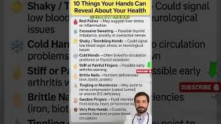 👉 10 Weird Things Your Hands Reveal About Your Health | Hand Symptoms Explained