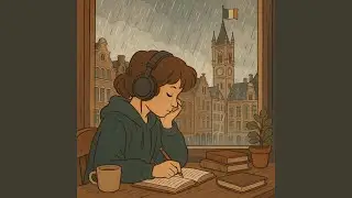 Studying in a Belgian Caf&eacute; at Midnight