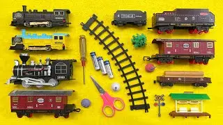 Unboxing Dan Merakit Mainan Kereta Api Vintage, Kereta Api Railking, Kereta Api Classic - Train Toys