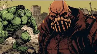 Bane vs Hulk: Titans Collide
