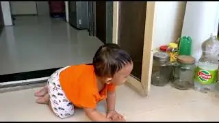 Baby Nirvi Crawling 🧡 | The World of Nirvi
