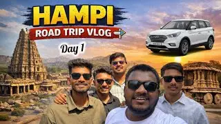 Vlog 16 - Hampi Rodtrip with my झोळगी Gang❤️🚘। Exploring India&rsquo;s Forgotten Empire💯 Short Movie😂