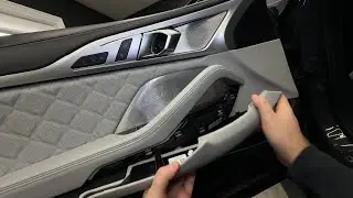 Removing a BMW M8 Door Panel + Mirror for WRAP!